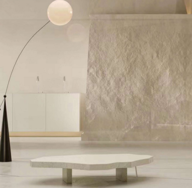 Design modern și minimalist cu panouri decorative bej, gălbui, pentru pereți, cu textură de piatră